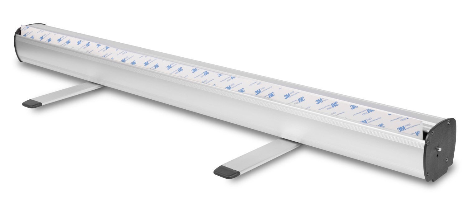 Aluminium-Kassette des Roll-Up Standard mit Standf&uuml;&szlig;en