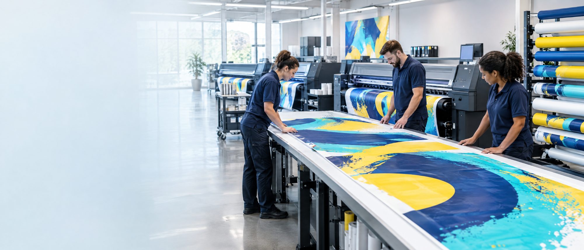 Großformatdruck in der Bannerheld Produktion