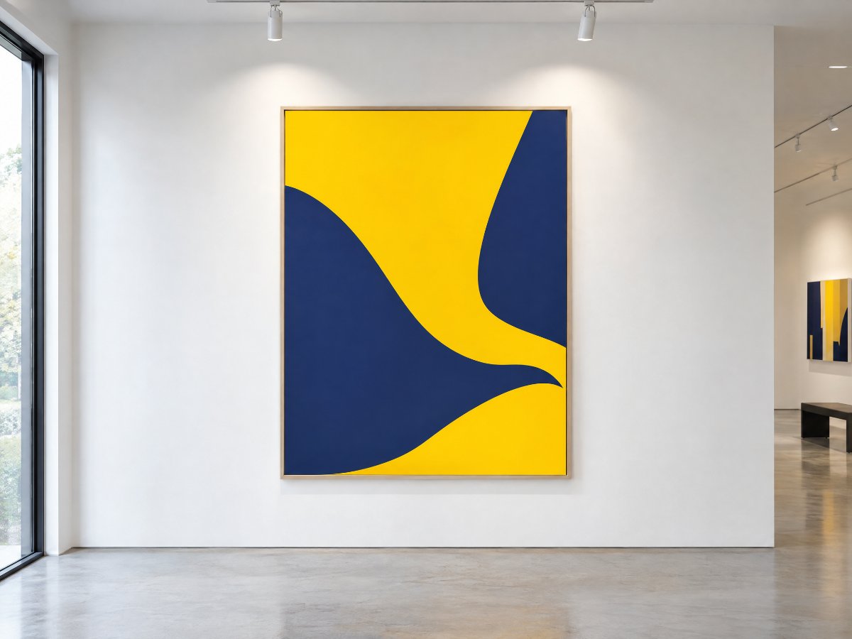 Mattes Fotoposter in einer Galerie