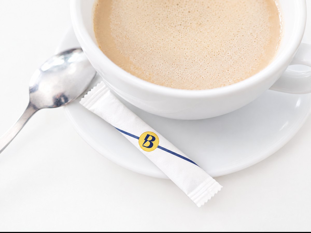 Zuckerstick mit Logo