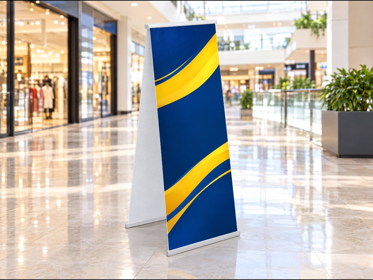 Beidseitiges L-Banner Doubleside